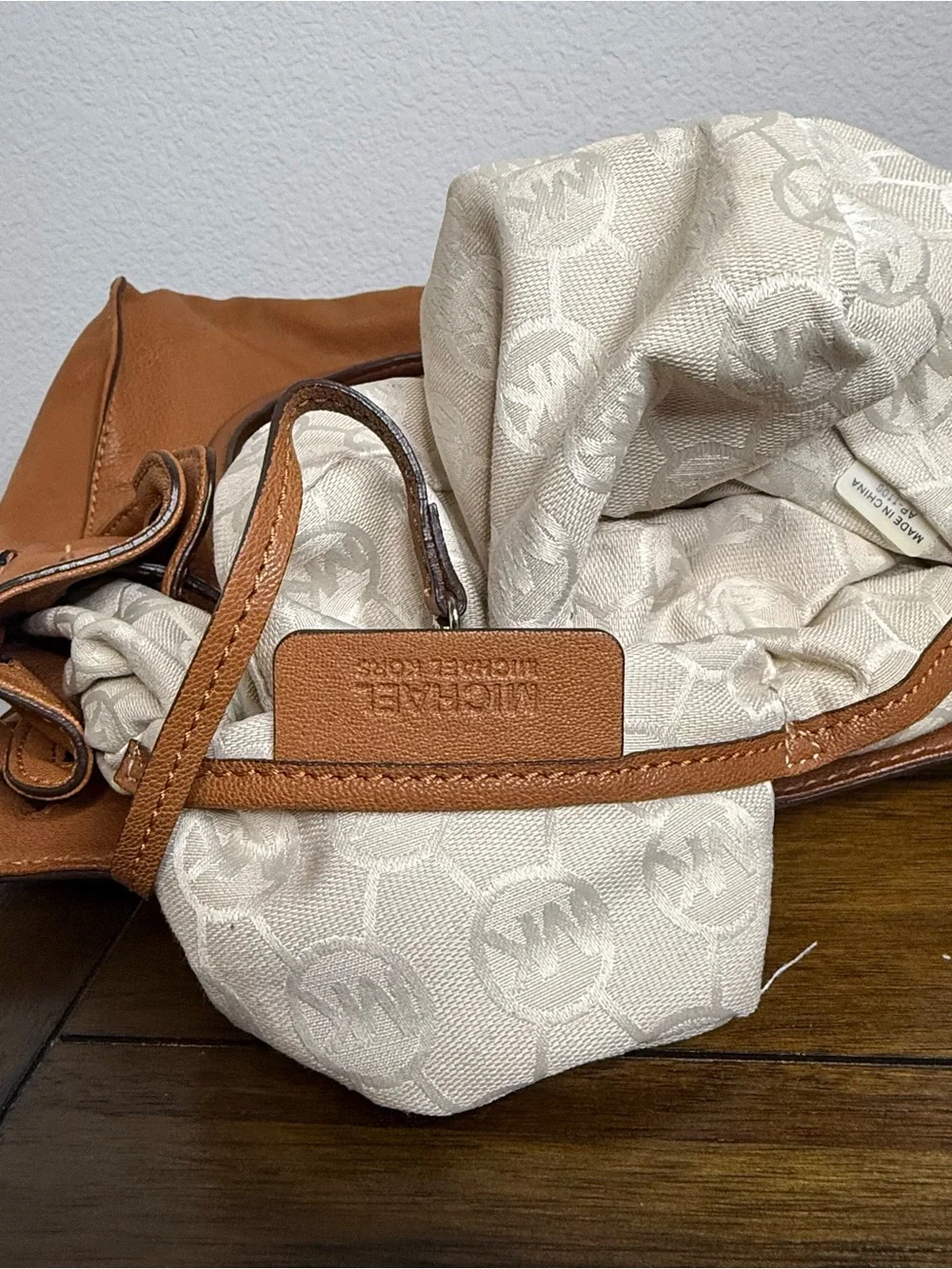 Michael Kors structured leather